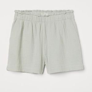 Shorts Sage Color Stretch Waist